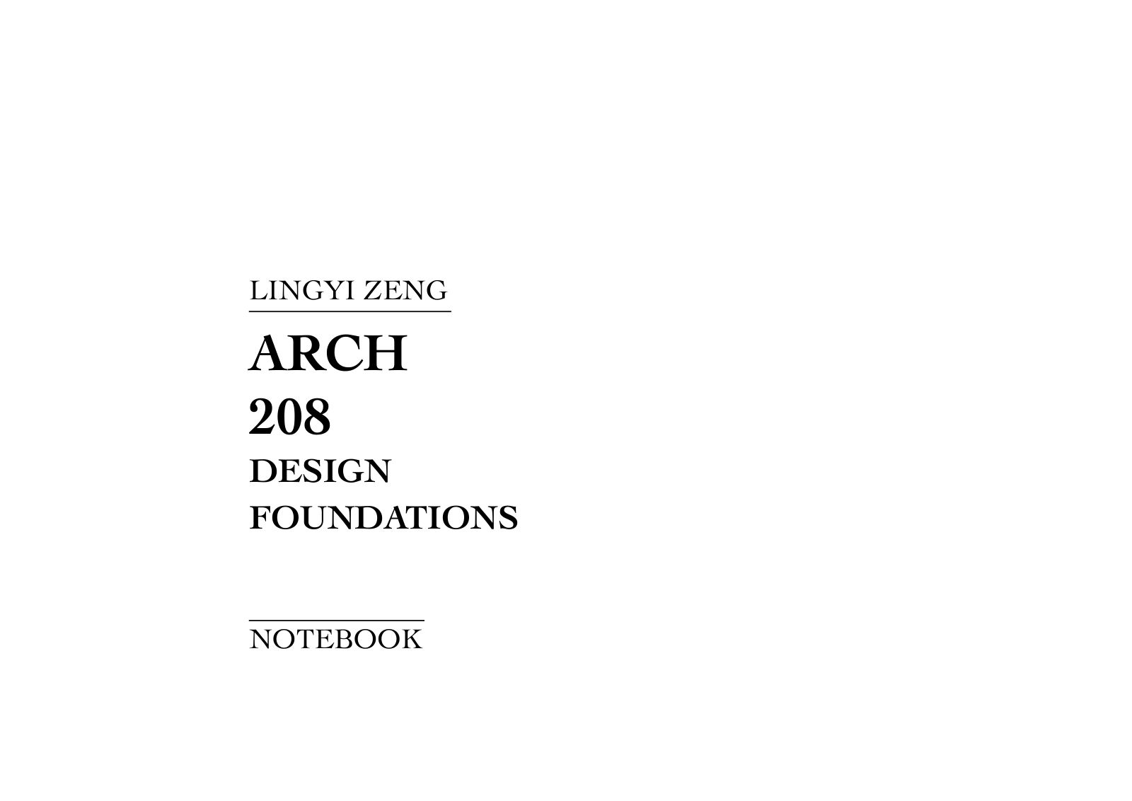 ARCH 208 — Design Foundations Notebook — image 2 of 64